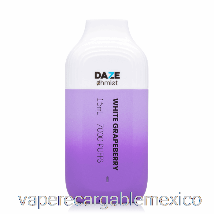 Vape Recargable 7 Daze Ohmlet 7000 0% Cero Nicotina Desechable Pomelo Blanco
